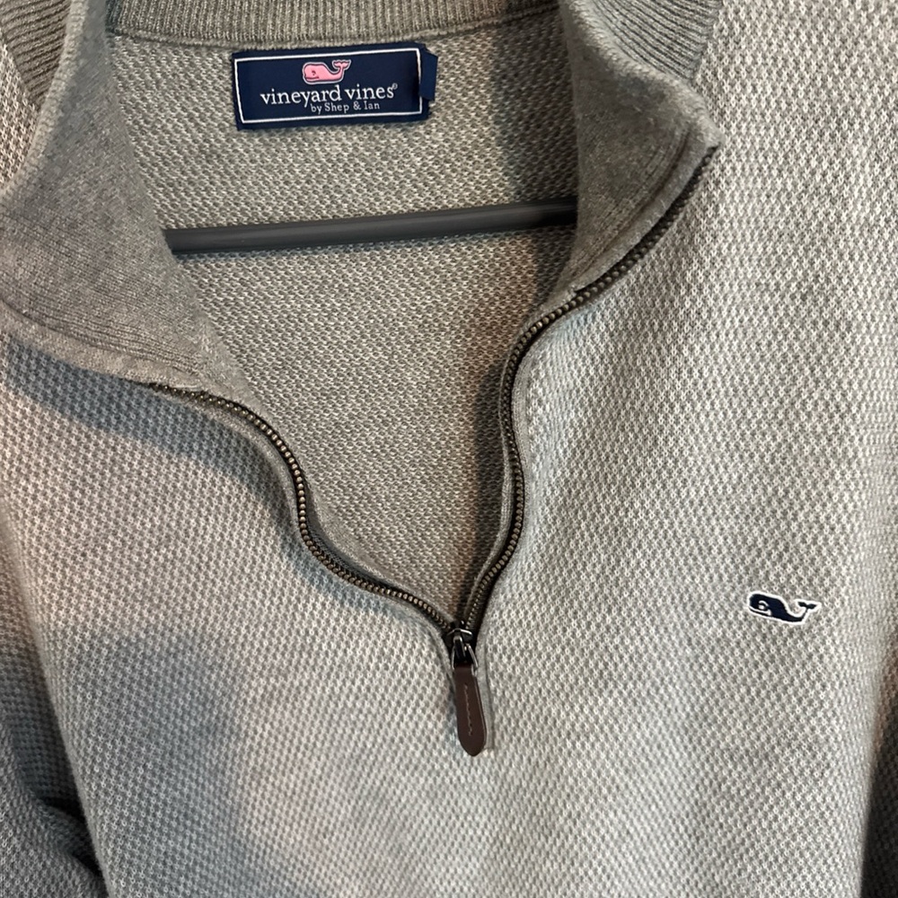 Vineyard Vines Gray Men's Sweater 1/4 Zip